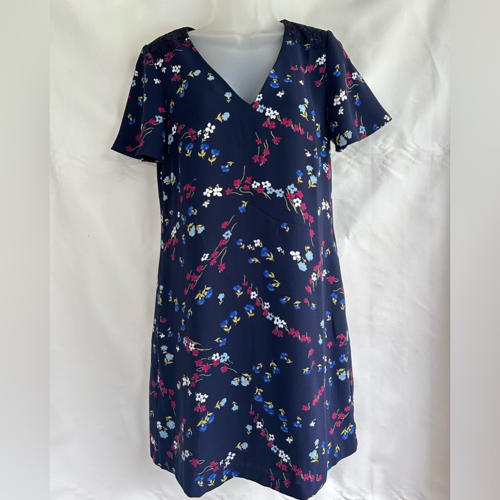 Ann Taylor Blue Floral Dress